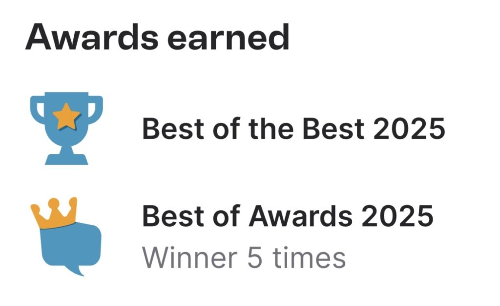 Reliable roofers awards