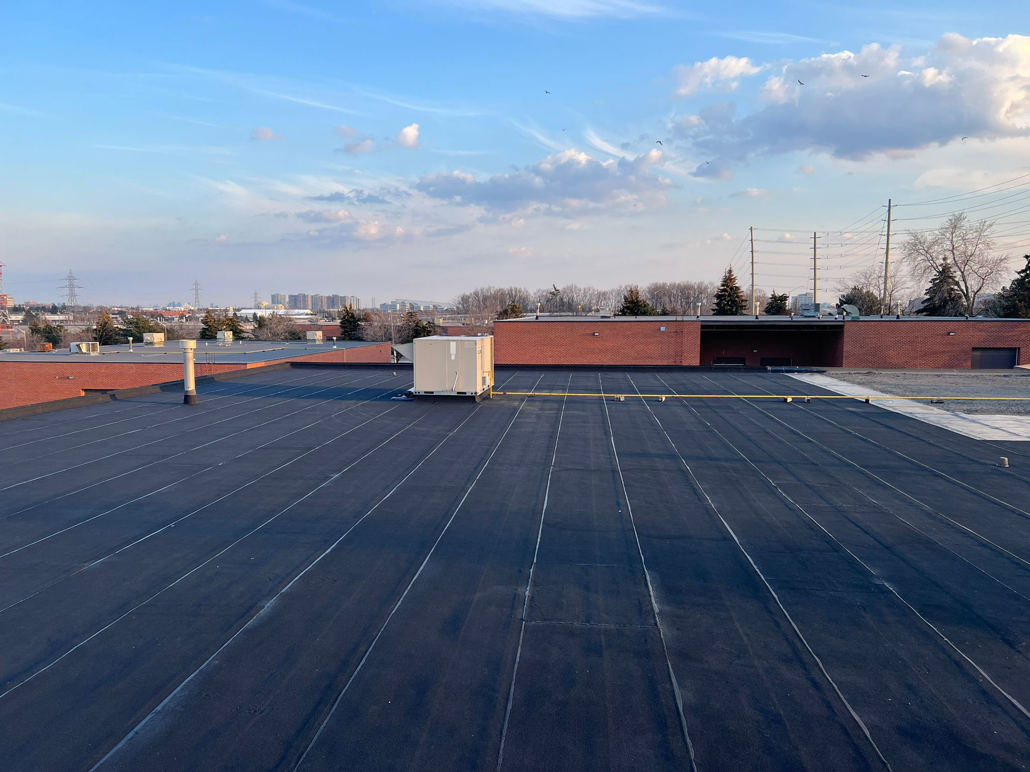 Installed clean new roof